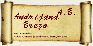 Andrijana Brezo vizit kartica